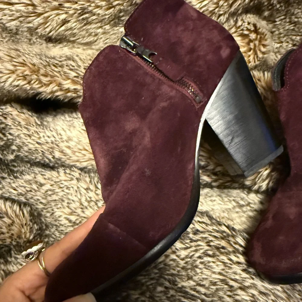rag & bone Deep Burgundy Ankle Boots